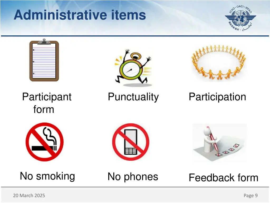 administrative items