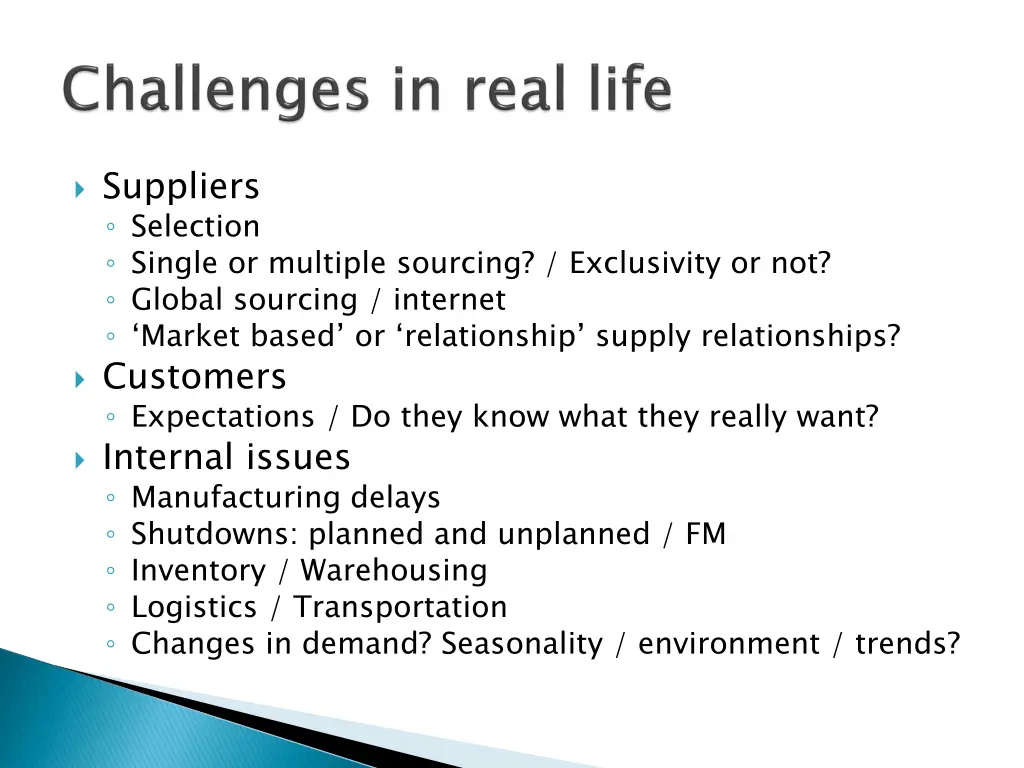 suppliers selection single or multiple sourcing