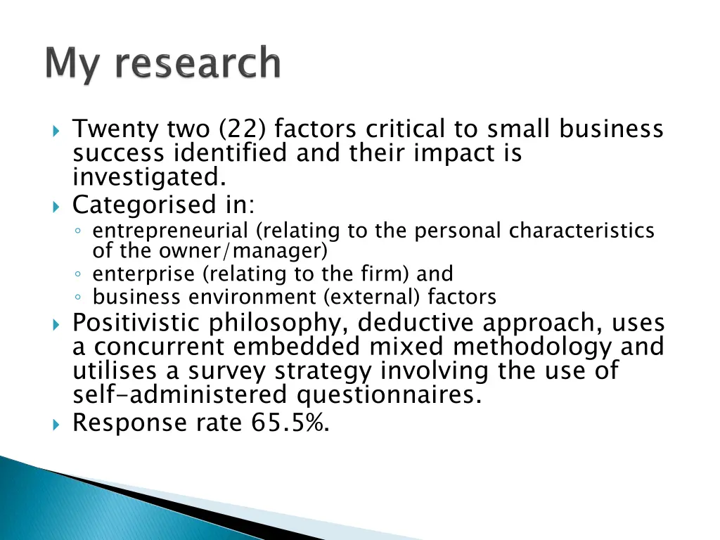 twenty two 22 factors critical to small business