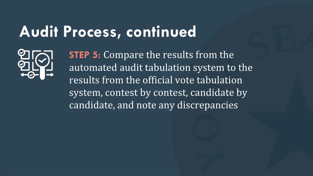 audit process continued 3