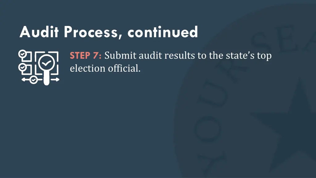 audit process continued 5