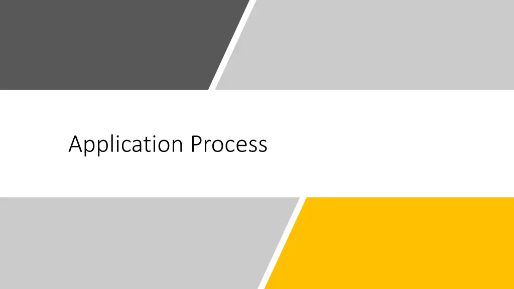 application process