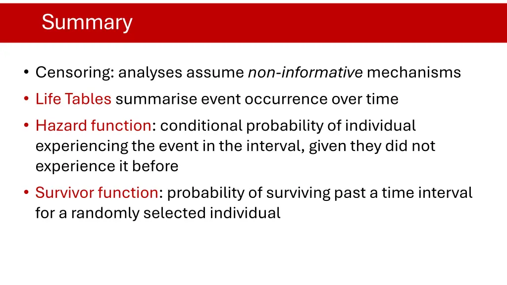 summary