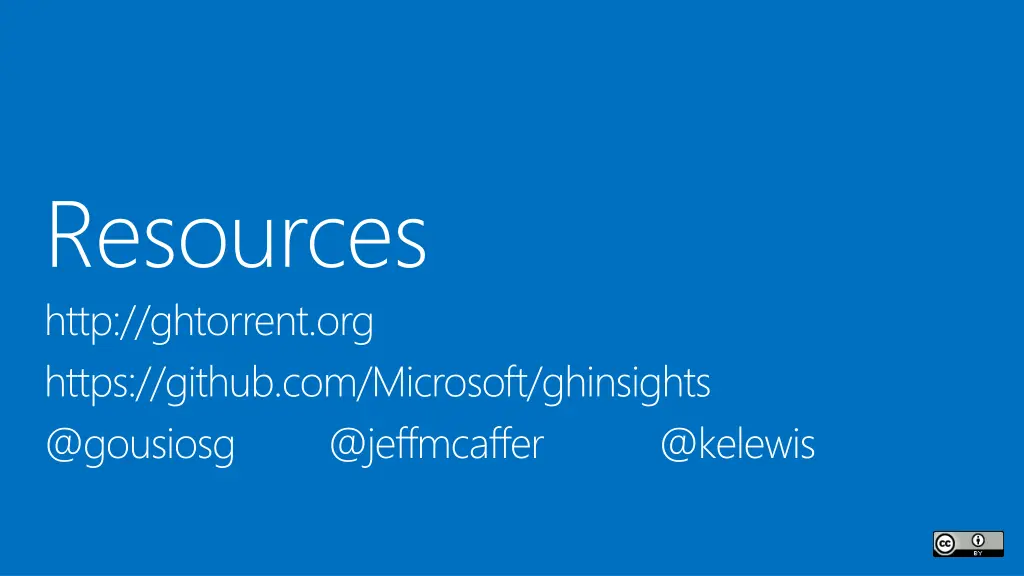 resources http ghtorrent org https github