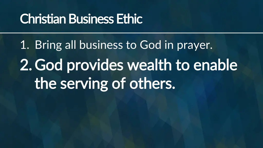 christian business ethic christian business ethic 1