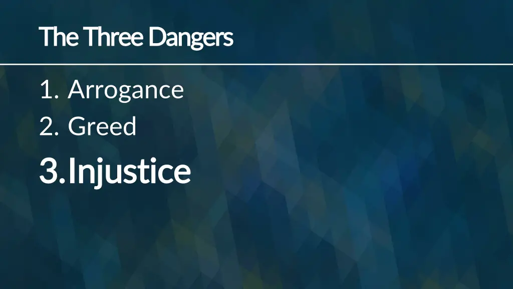 the three dangers the three dangers 2