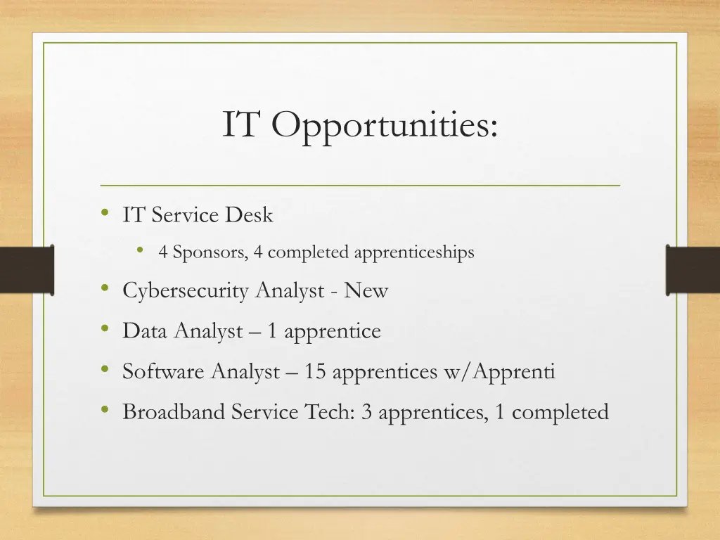 it opportunities