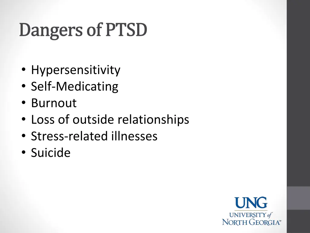 dangers of ptsd