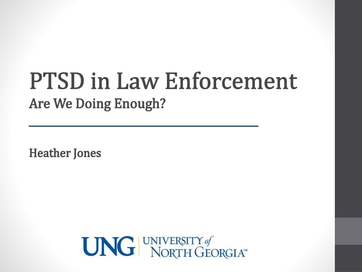 ptsd in law enforcement are we doing enough
