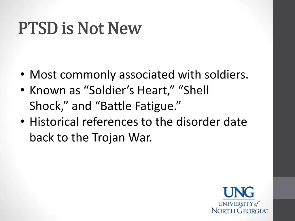 ptsd is not new