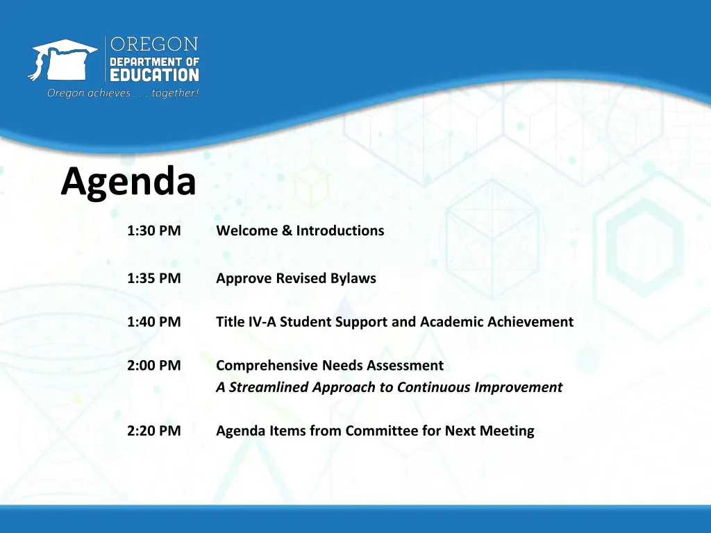 agenda