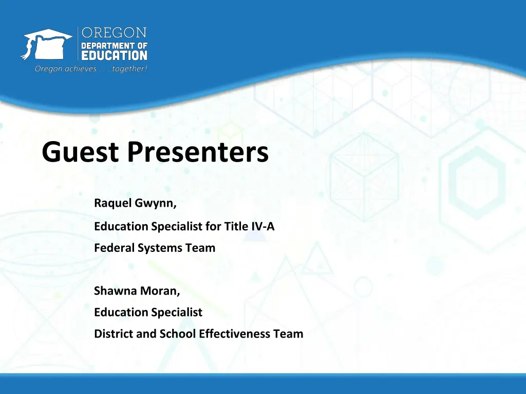 guest presenters