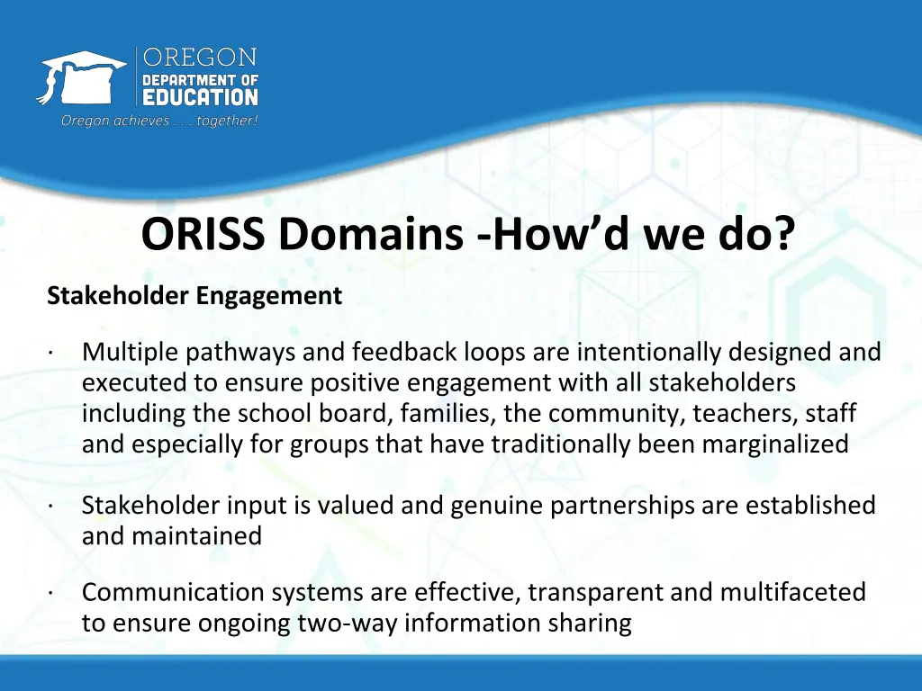 oriss domains how d we do 2