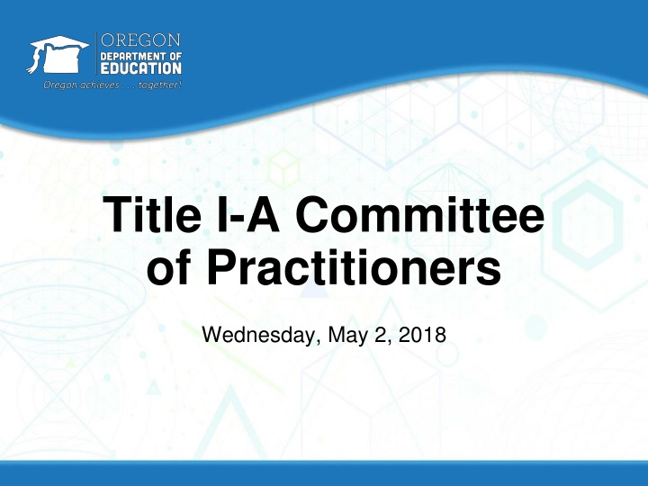 title i a committee of practitioners