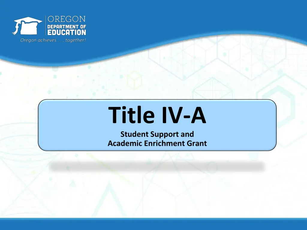 title iv a student support and academic