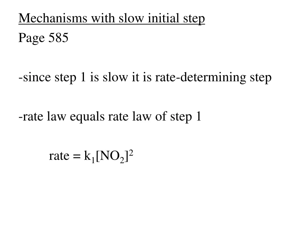mechanisms with slow initial step page 585