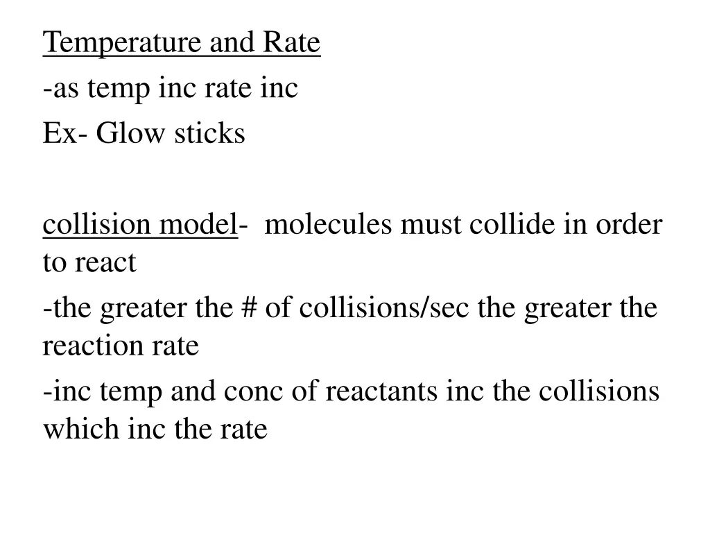 temperature and rate as temp inc rate inc ex glow