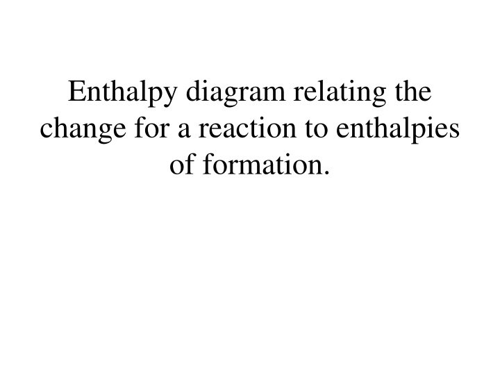 enthalpy diagram relating the change