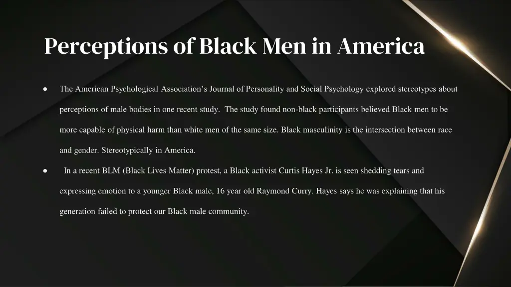 perceptions of black men in america