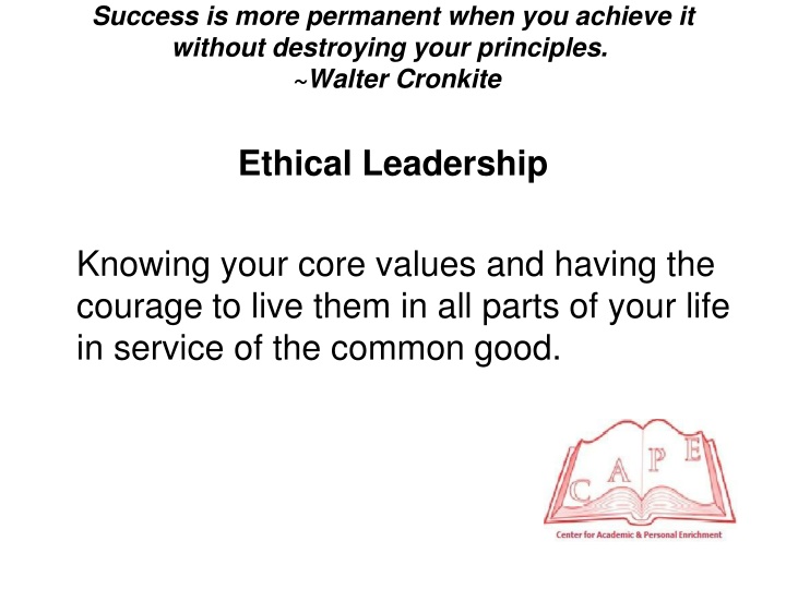 success is more permanent when you achieve