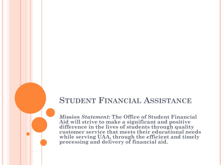 s tudent f inancial a ssistance