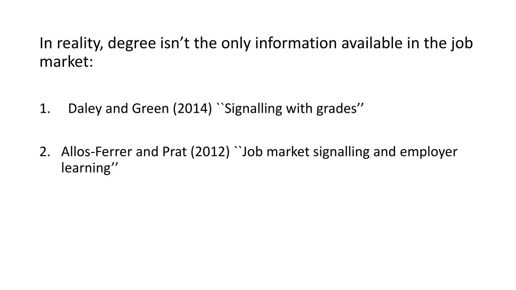in reality degree isn t the only information
