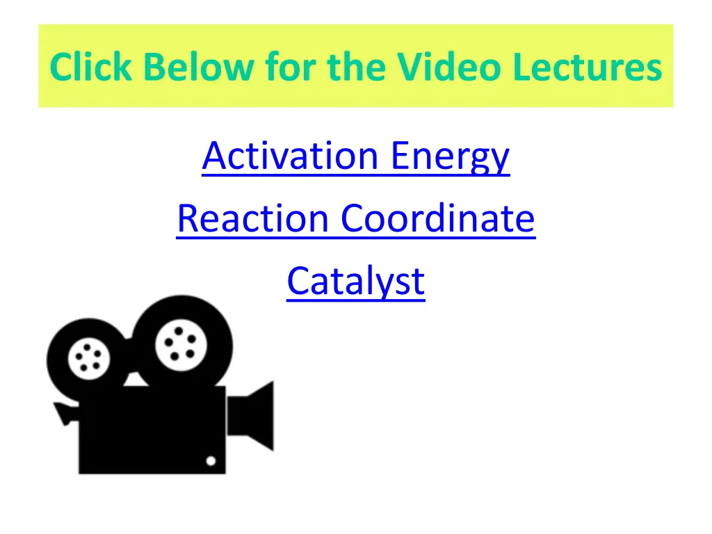 click below for the video lectures