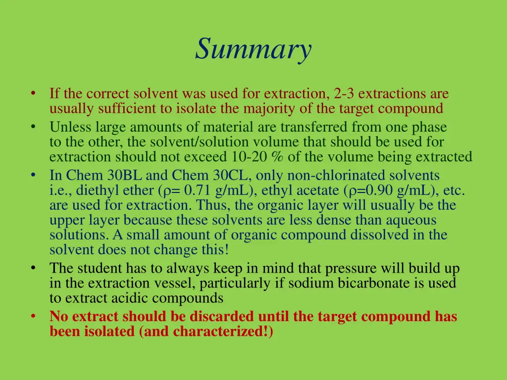 summary