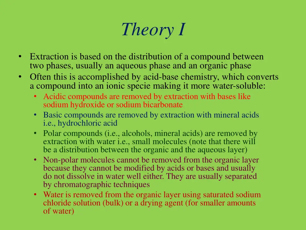 theory i