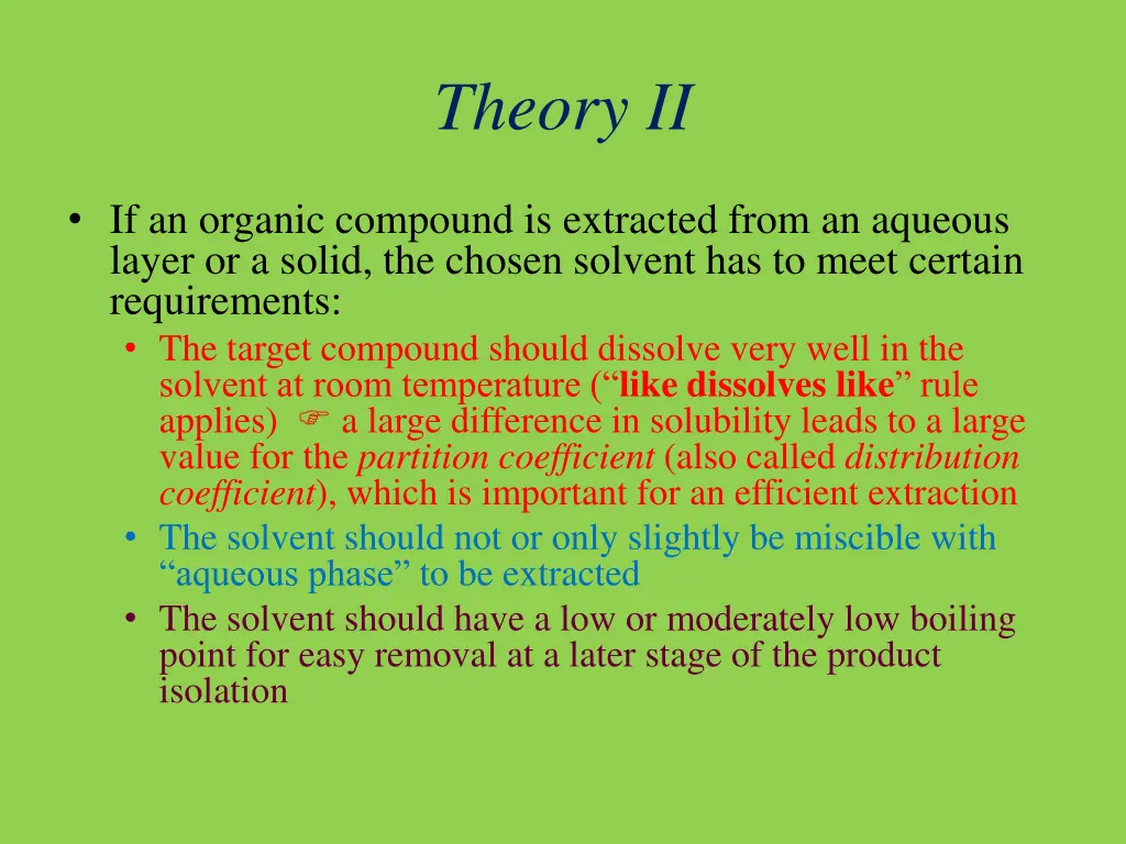 theory ii
