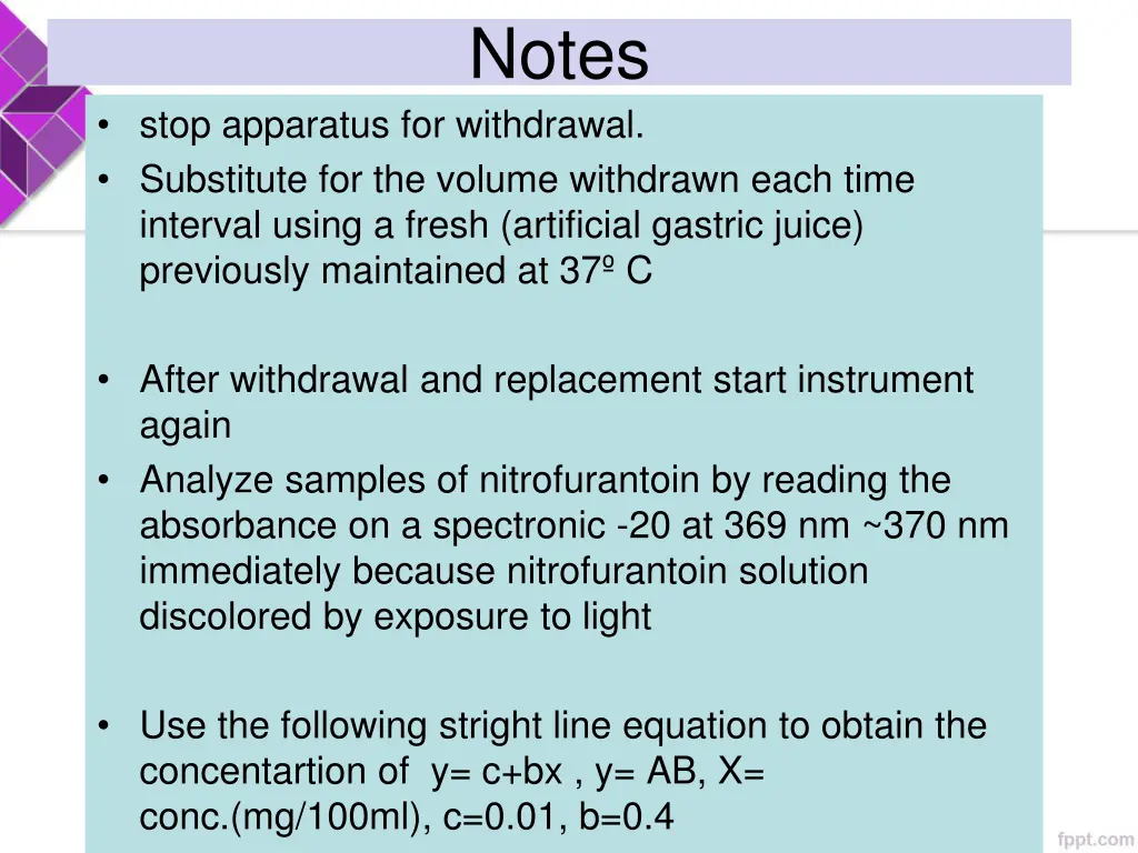 notes