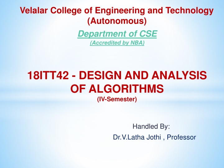 velalar college of engineering and technology