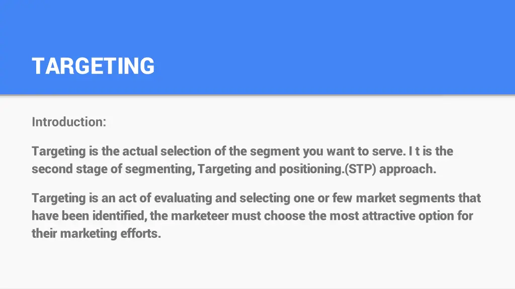 targeting