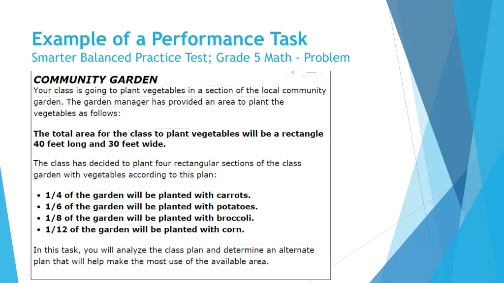 example of a performance task smarter balanced