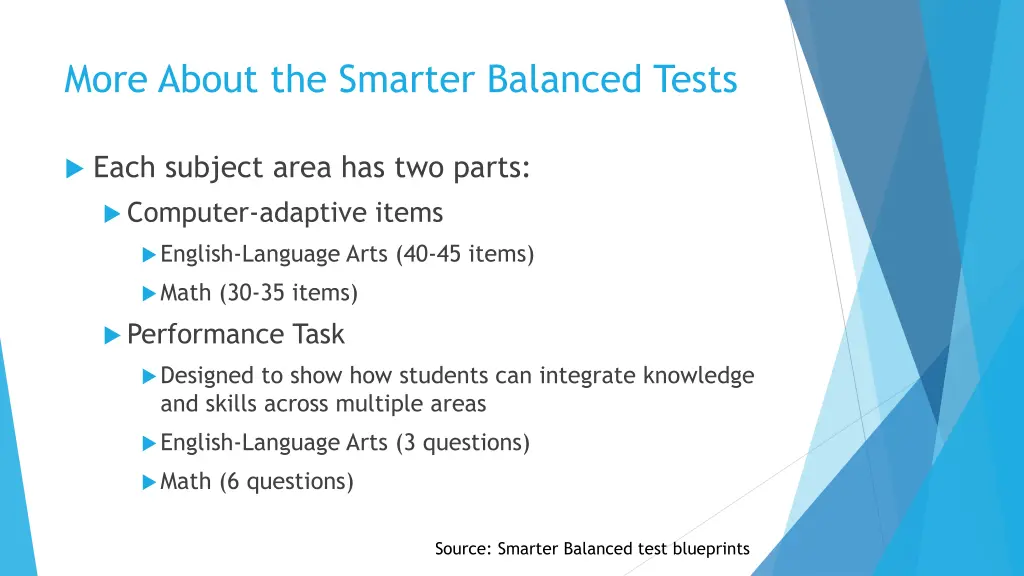 more about the smarter balanced tests