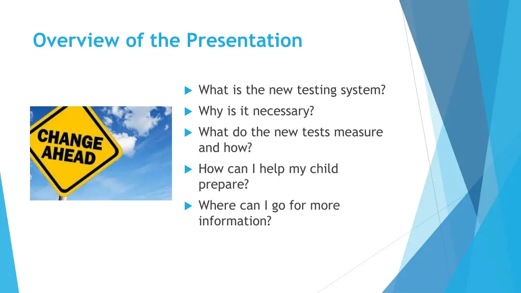 overview of the presentation