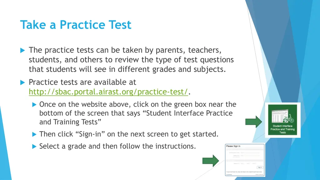 take a practice test