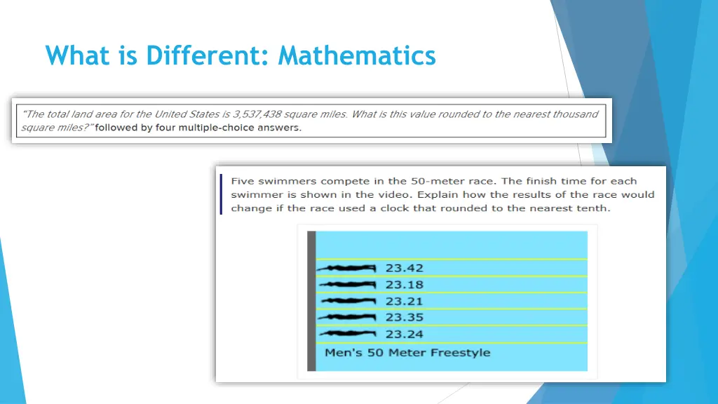 what is different mathematics 1
