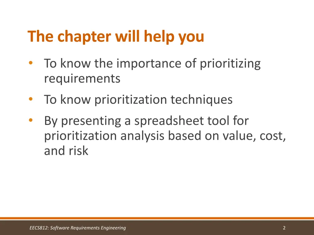 the chapter will help you