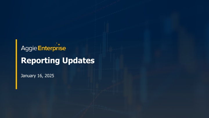 reporting updates