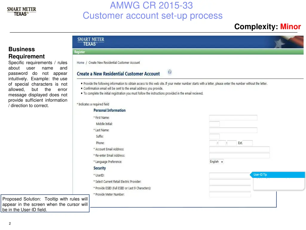 amwg cr 2015 33 customer account set up process