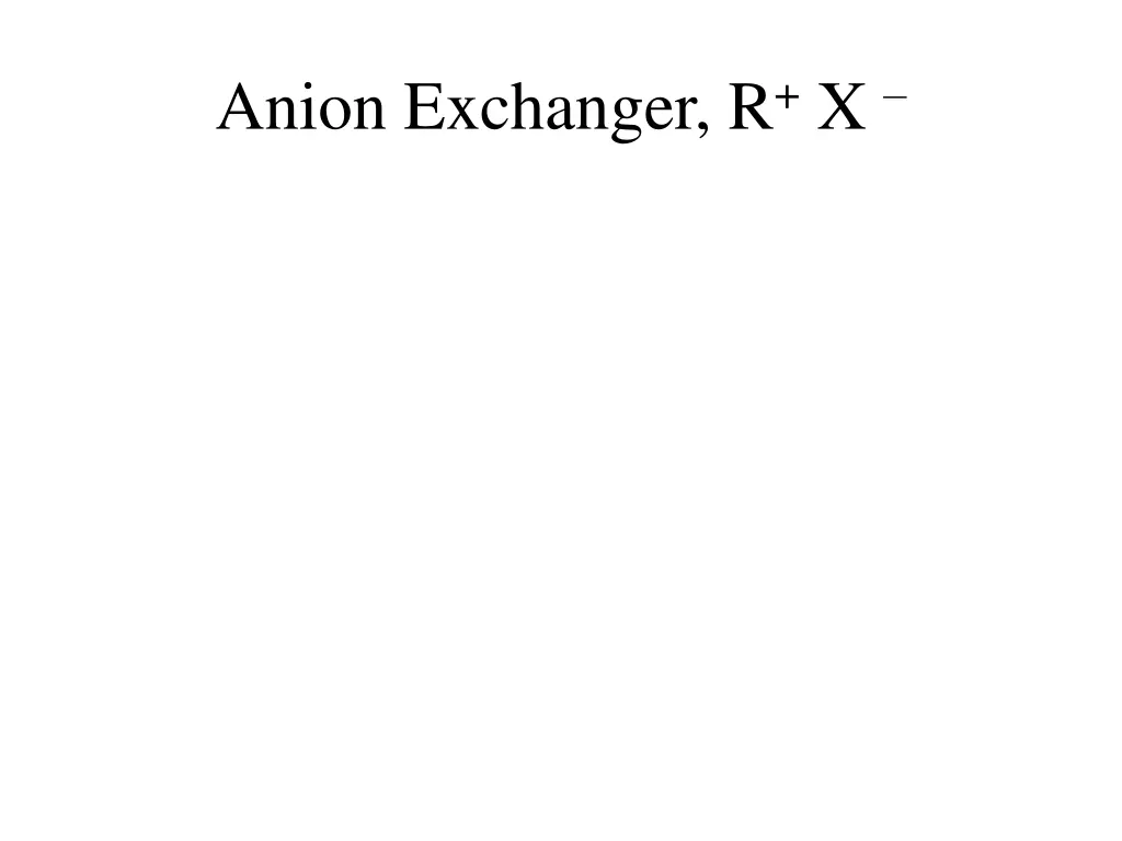 anion exchanger r x