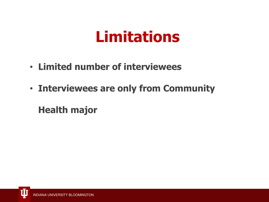 limitations