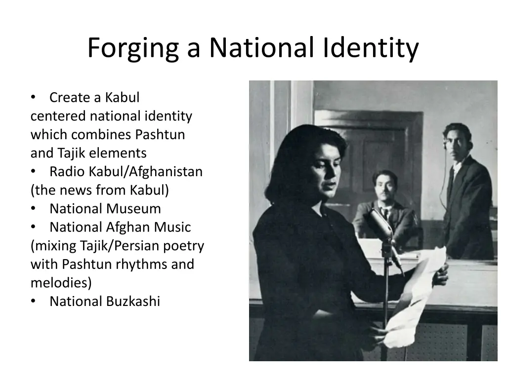 forging a national identity