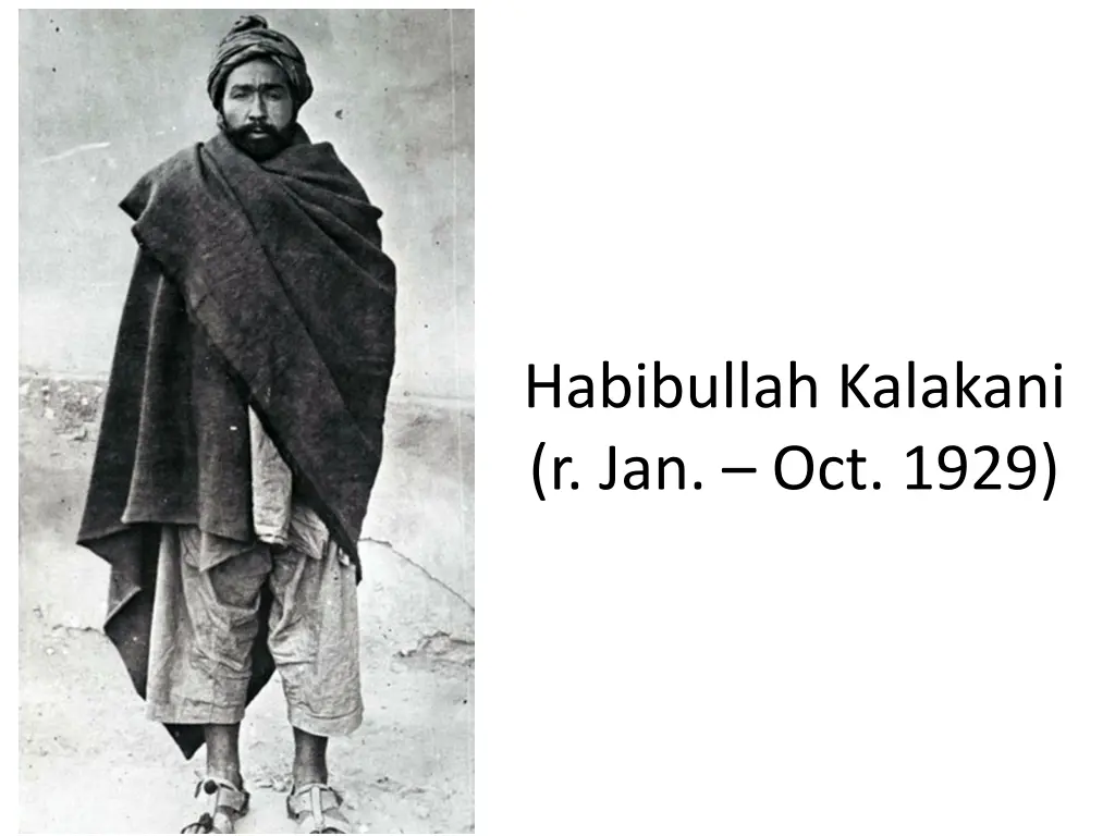 habibullah kalakani r jan oct 1929