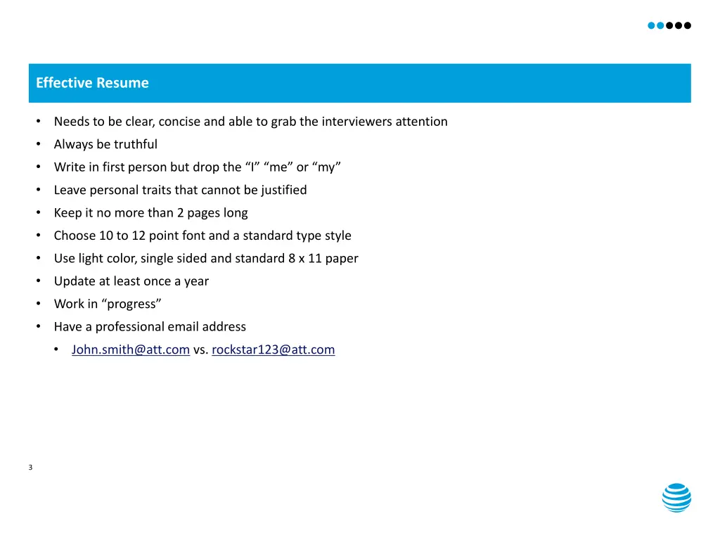 effective resume