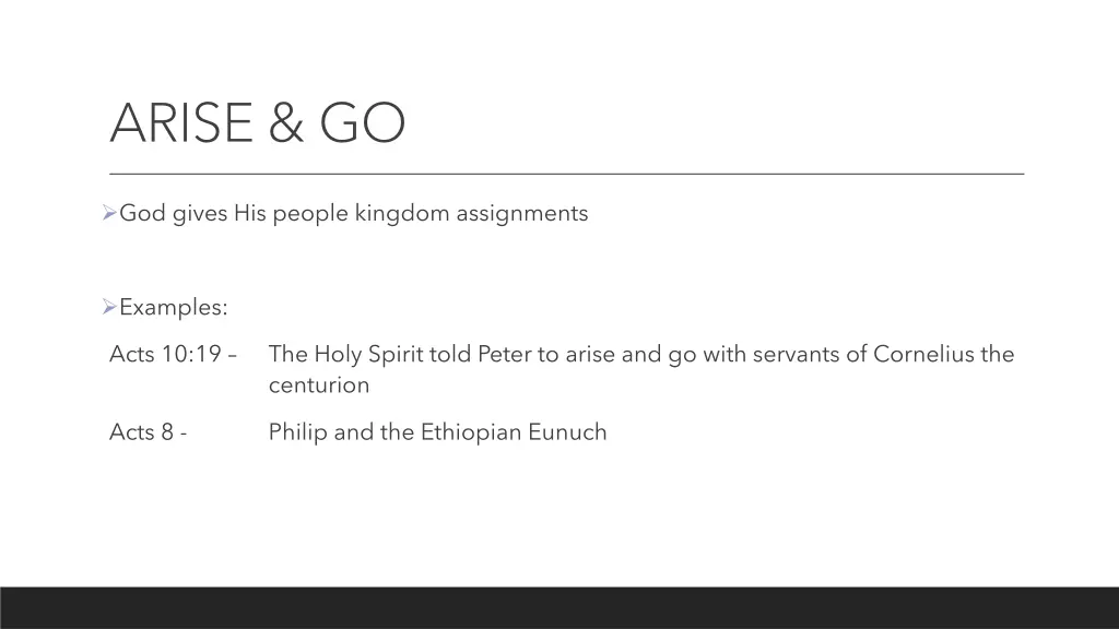 arise go