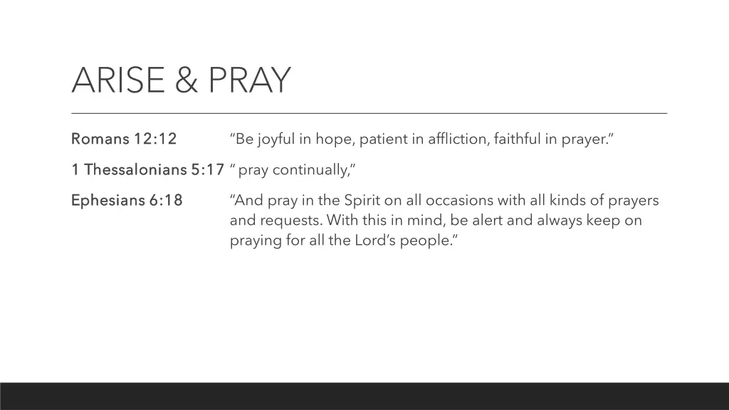 arise pray 1