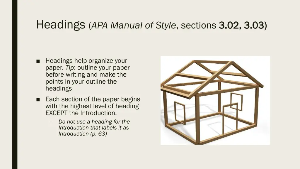 headings apa manual of style sections 3 02