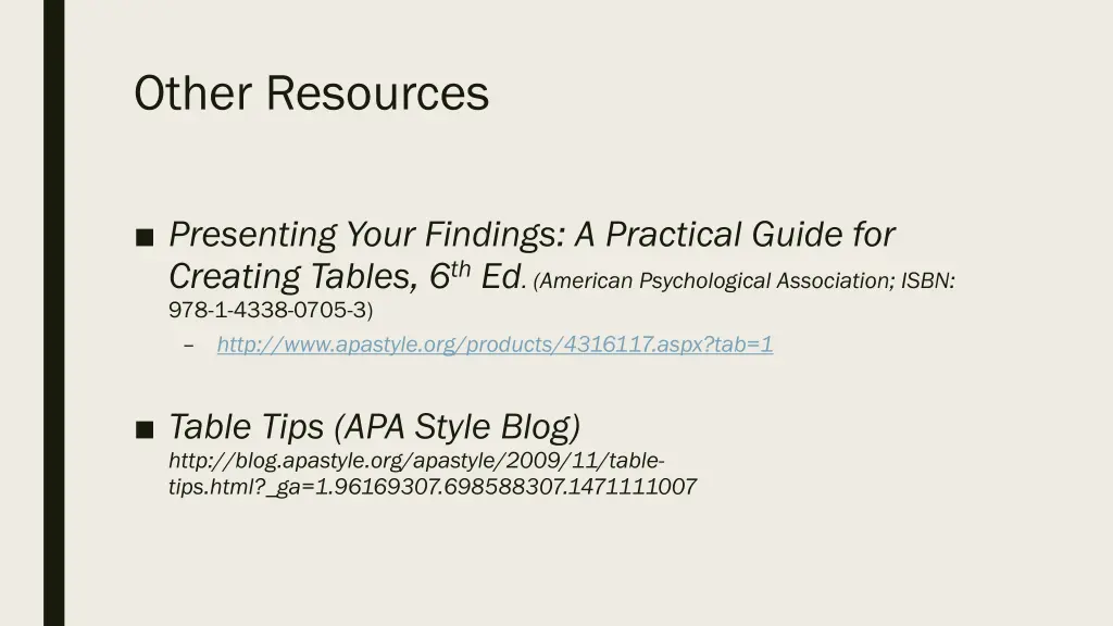 other resources